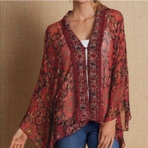 Soft Surroundings Florence Kimono Topper XL